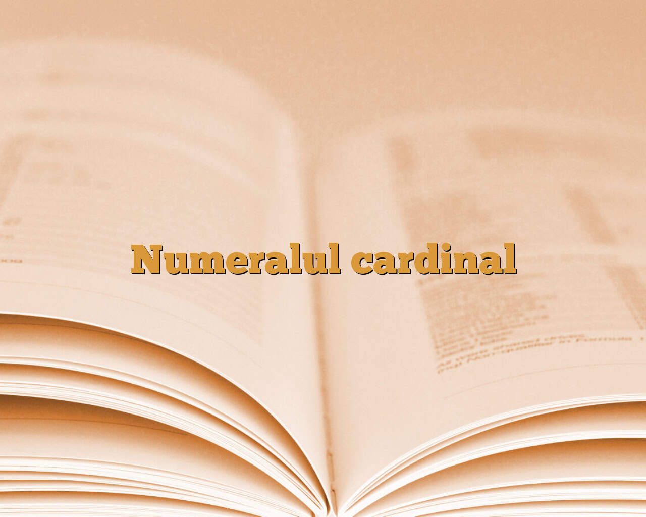 numeralul cardinal 1